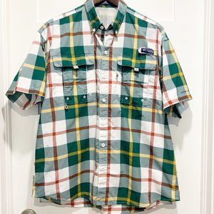 Columbia PFG Super Bahama Plaid Short Sleeve Shirt